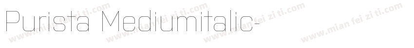 Purista Mediumitalic字体转换